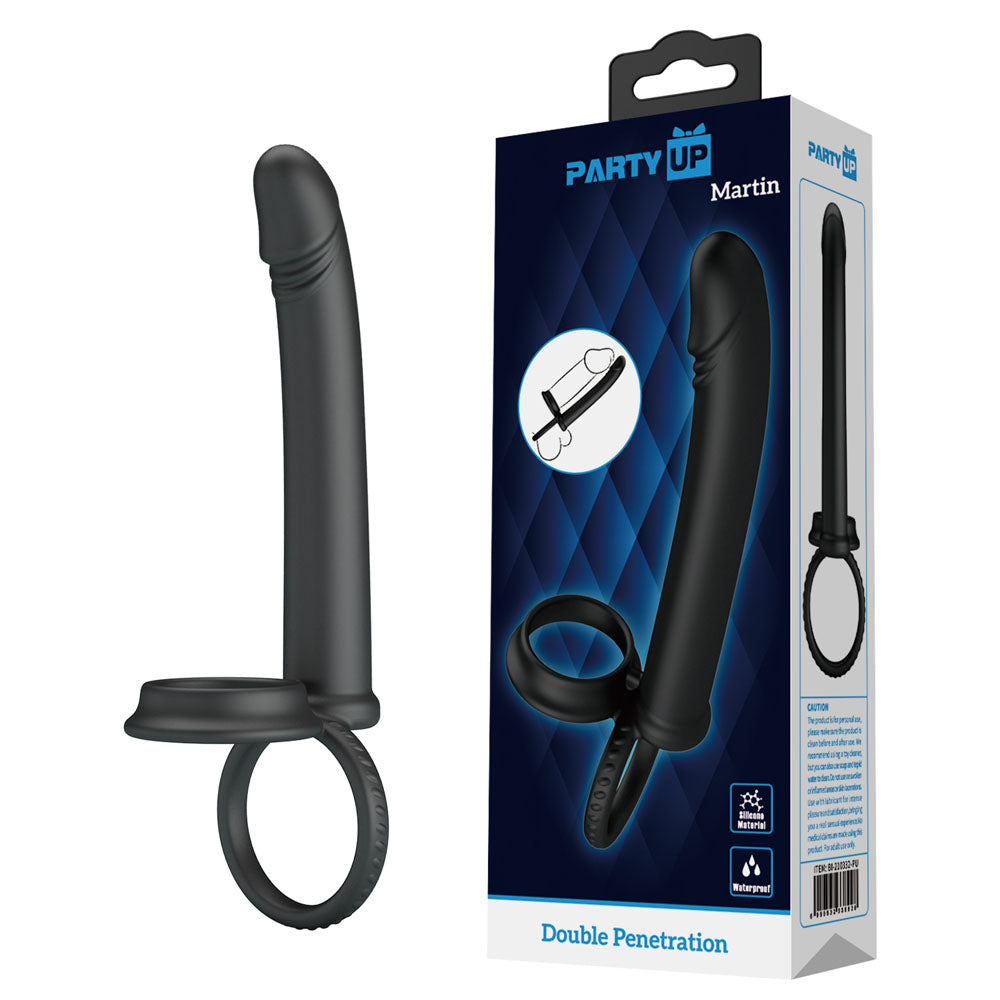 Party Up Martin Double Penetrator Cock and Ball Rings