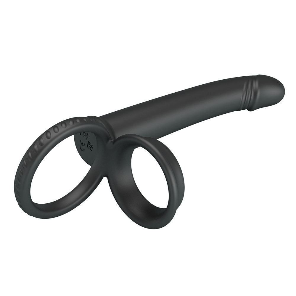 Party Up Martin Double Penetrator Cock and Ball Rings