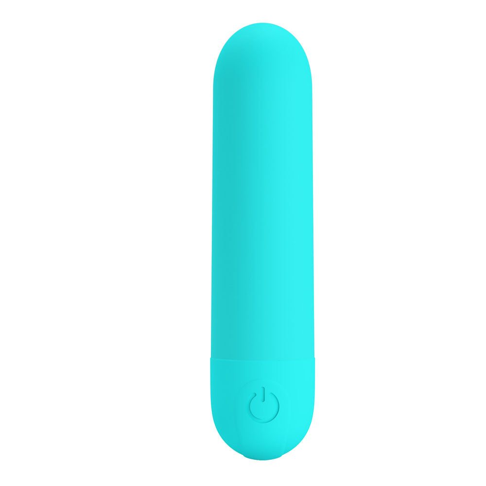 Party Up Harry Mini Bullet (Teal) – USB Rechargeable 8 cm Bullet Vibrator