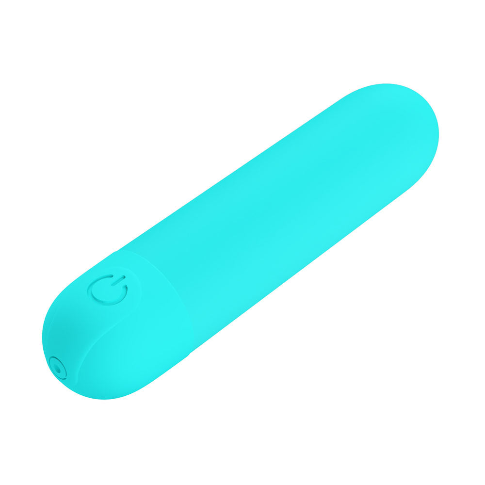 Party Up Harry Mini Bullet (Teal) – USB Rechargeable 8 cm Bullet Vibrator
