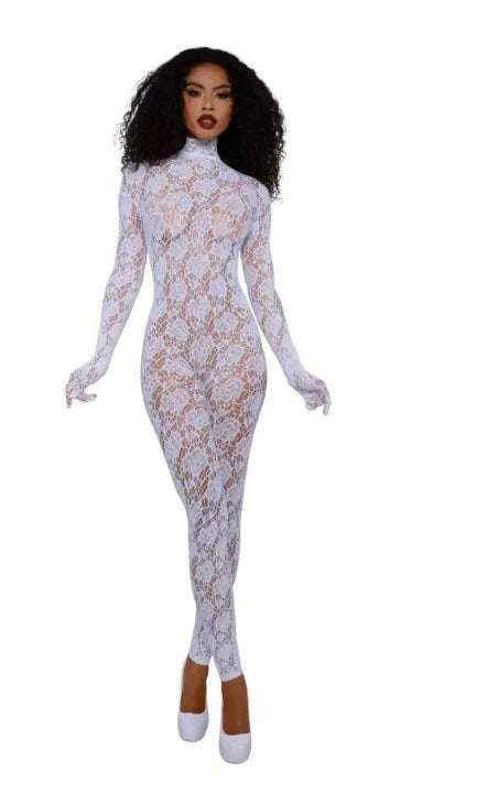 Gloved Bodystocking Dmnd – Nylon Spandex Bodystocking
