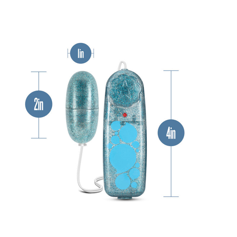 B Yours Glitter Power Bullet Blue 5.5 cm