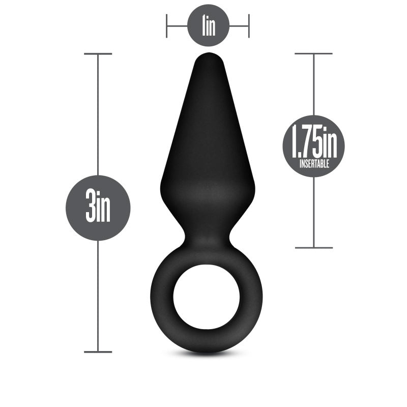 Anal Adventures Platinum Silicone Anal Loop Plug Small – Silicone Butt Plug
