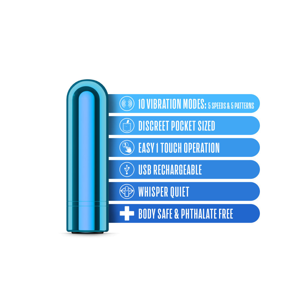 Kool Vibes Mini Bullet Vibrator Blueberry