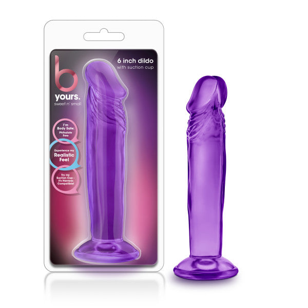 B Yours Sweet n' Small (Purple) – 6 Inch Suction Cup Dildo