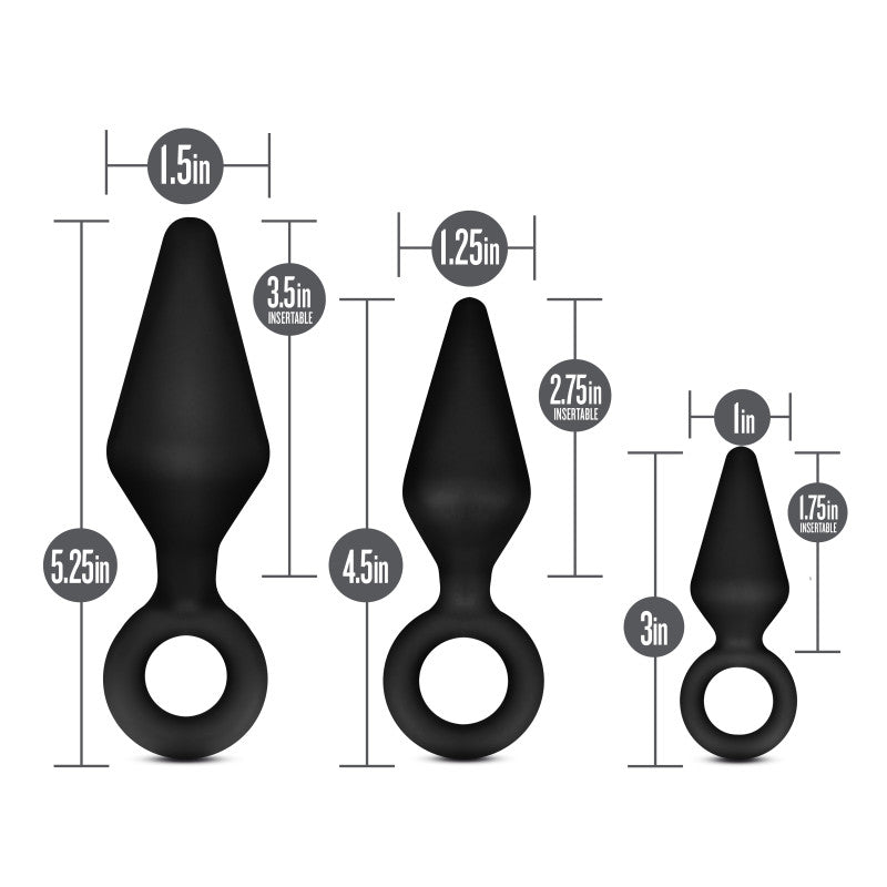 Anal Adventures Platinum Silicone Loop Anal Plug Kit