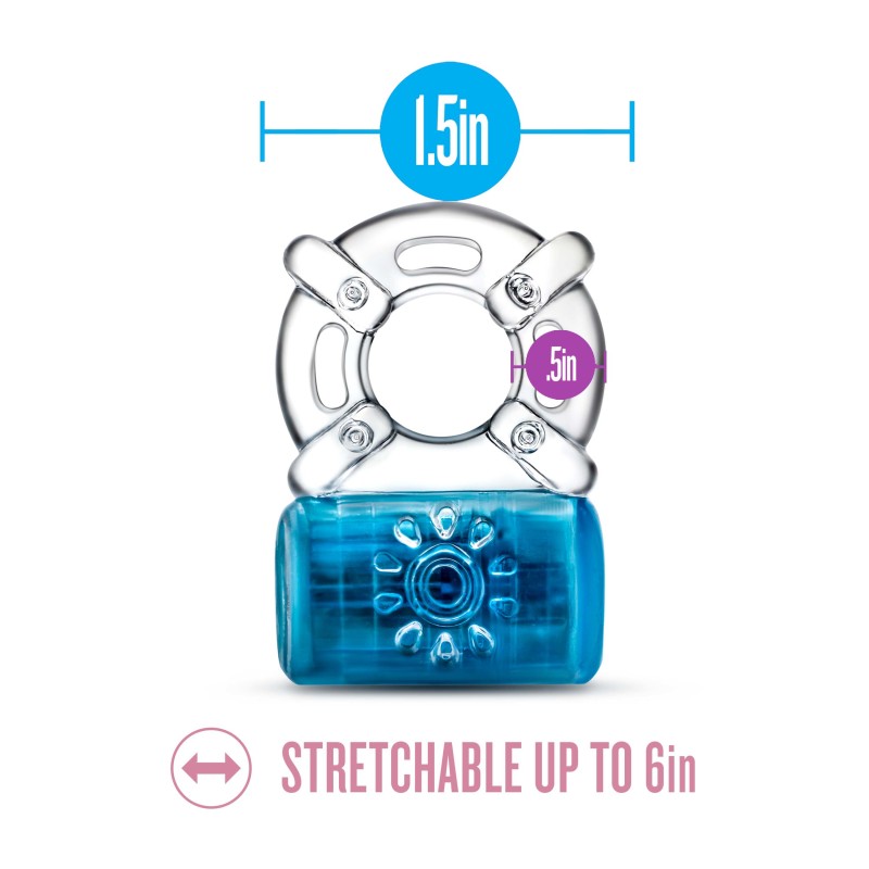 Play With Me Pleaser Cock Ring Blue