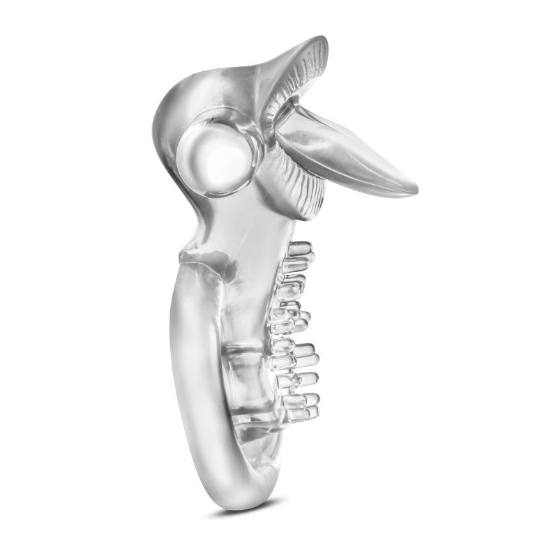 Stay Hard 10 Function Vibrating Tongue Ring Clear 2.5 Inch