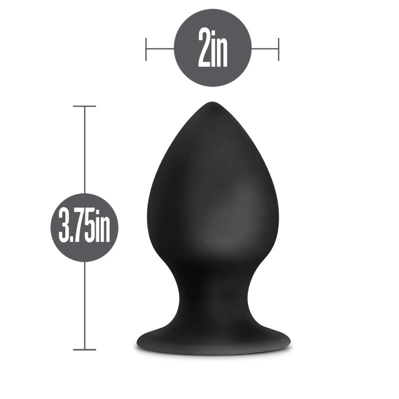 Anal Adventures Platinum Silicone Anal Stout Plug 3.75 Inch Large
