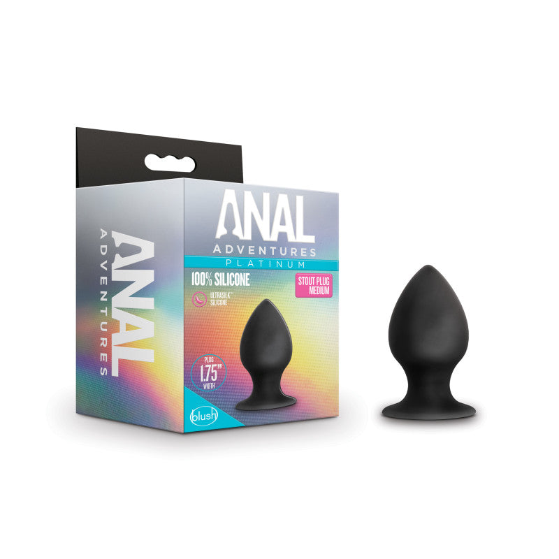 Anal Adventures Platinum Silicone Anal Stout 3 Inch Plug