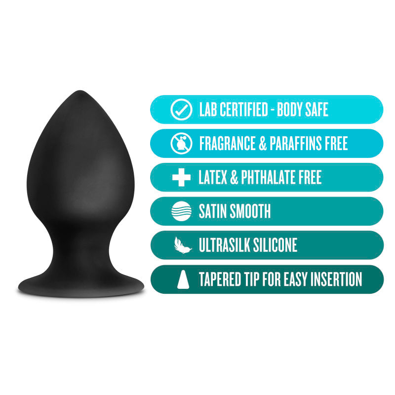 Anal Adventures Platinum Silicone Anal Stout 3 Inch Plug