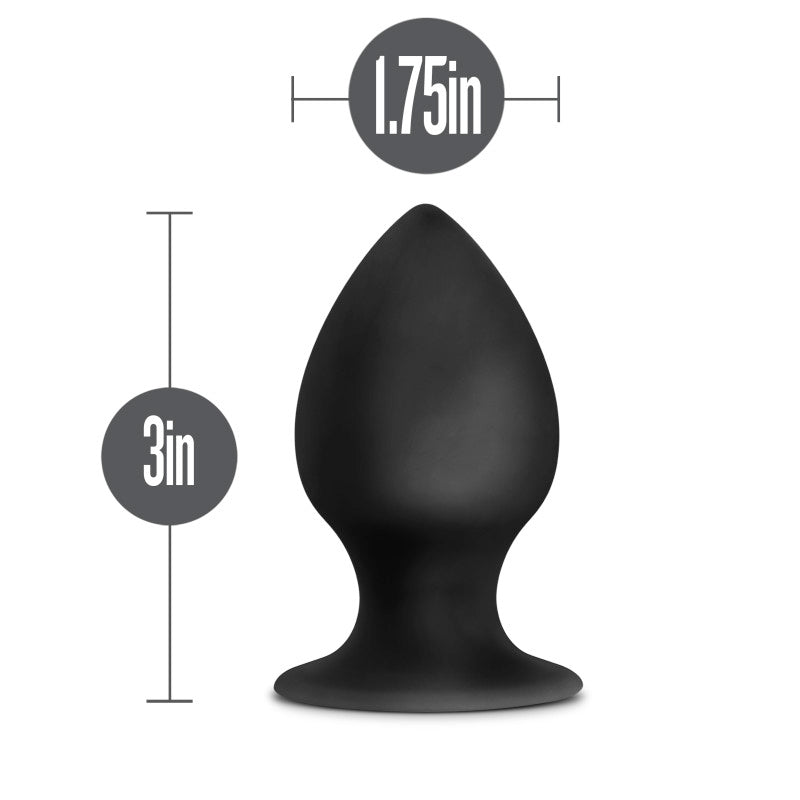 Anal Adventures Platinum Silicone Anal Stout 3 Inch Plug