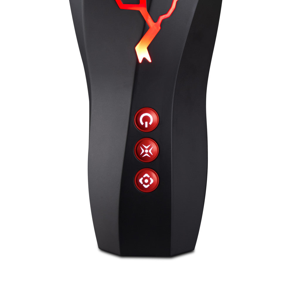 M for Men Storm (White) – Ribbed Masturbator Cup Vibrator with 7 Vibration Functions and Suction