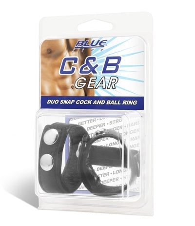 Blue Line Duo Snap Cock And Ball Ring Medium and Large Size