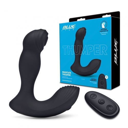 Blue Line Thumper Black Prostate Flicking Remote Controlled Stimulator