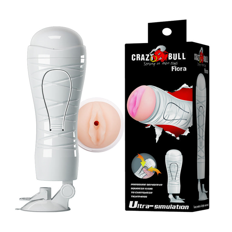 Flora Pussy Masturbator – Lifelike Sleeve with Suction Cup Base Stroker