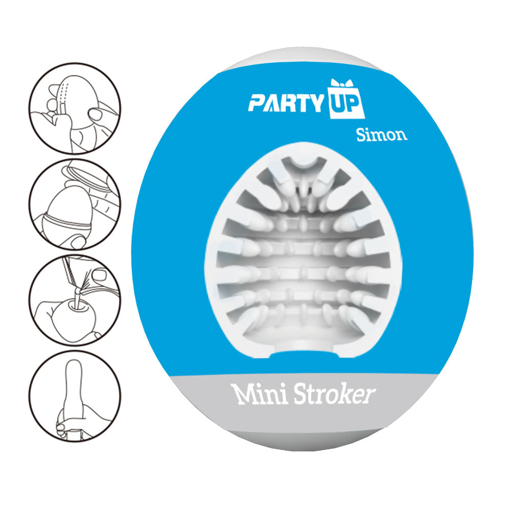 Party Up Simon Mini (Black) – Silicone Mini Stroker