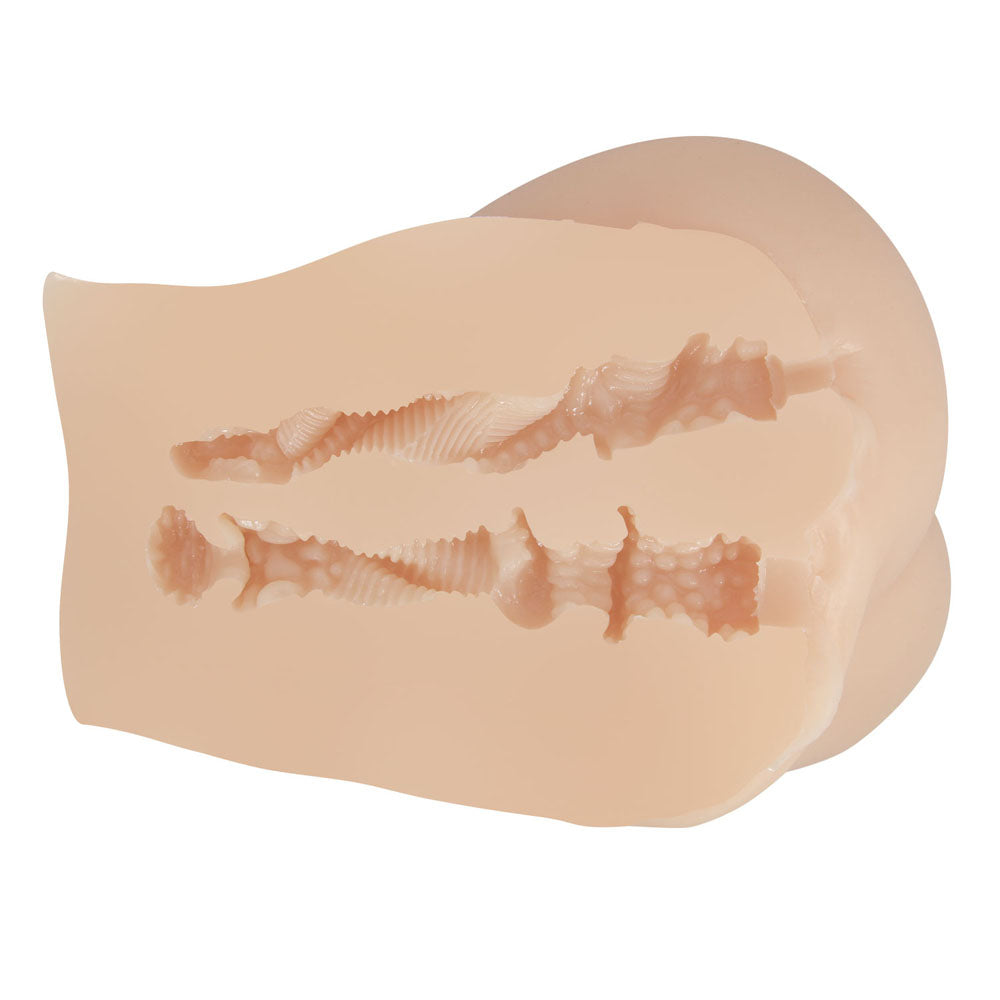 Crazy Bull Emilia Vibrating Torso Masturbator 12 Inch Realistic Skin Color