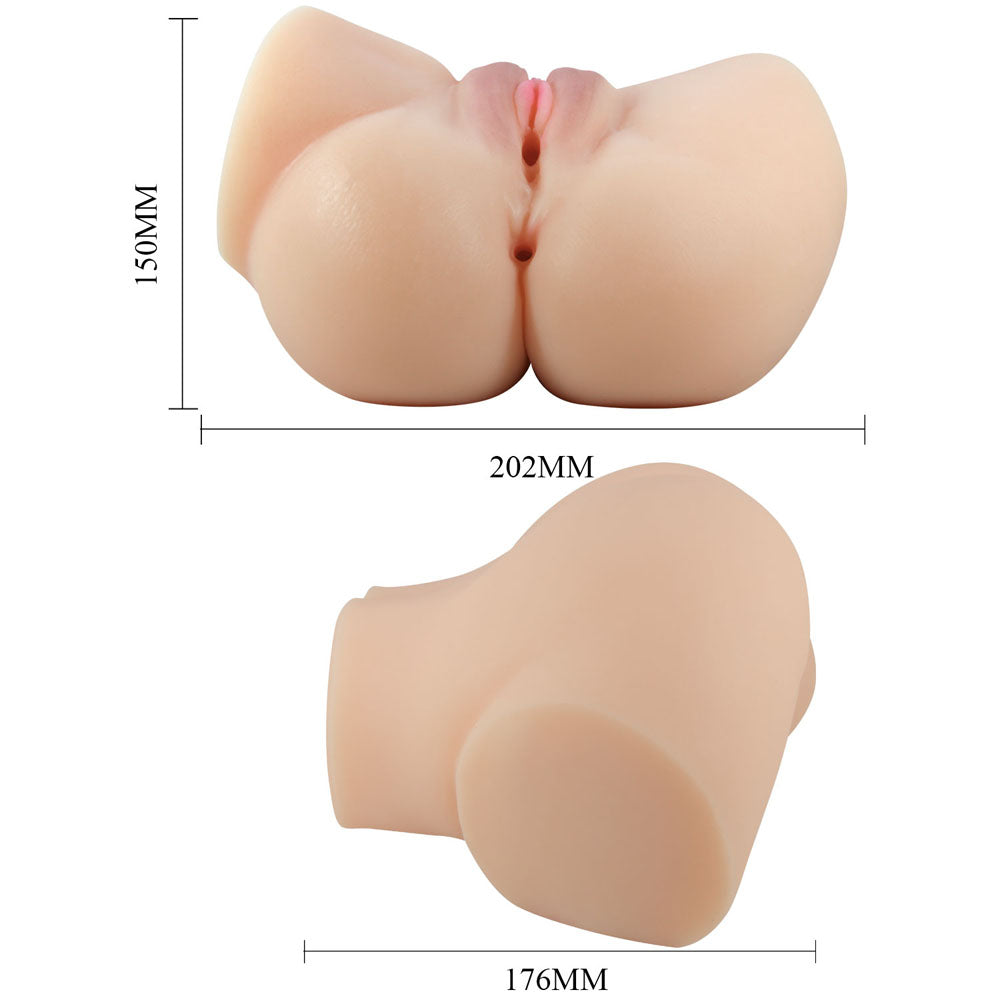 Crazy Bull Emilia Vibrating Torso Masturbator 12 Inch Realistic Skin Color