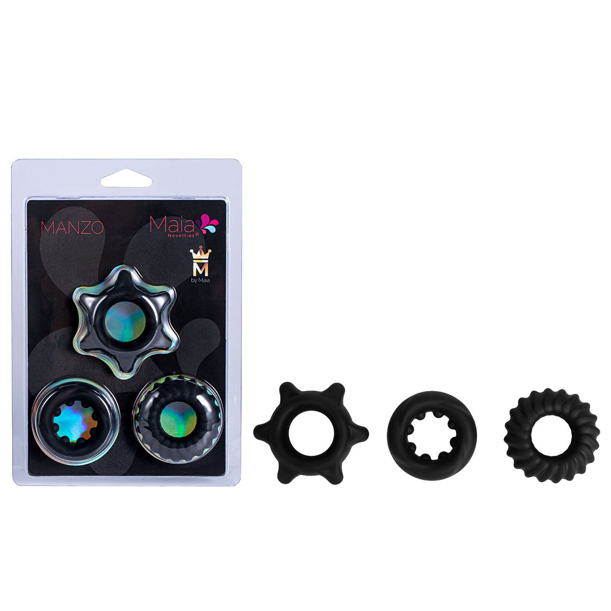 Maia Manzo Silicone Cock Rings Set of 3