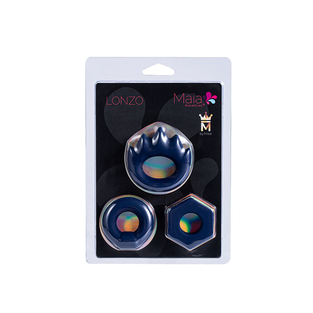 Maia Lonzo Silicone Cock Rings Set of 3