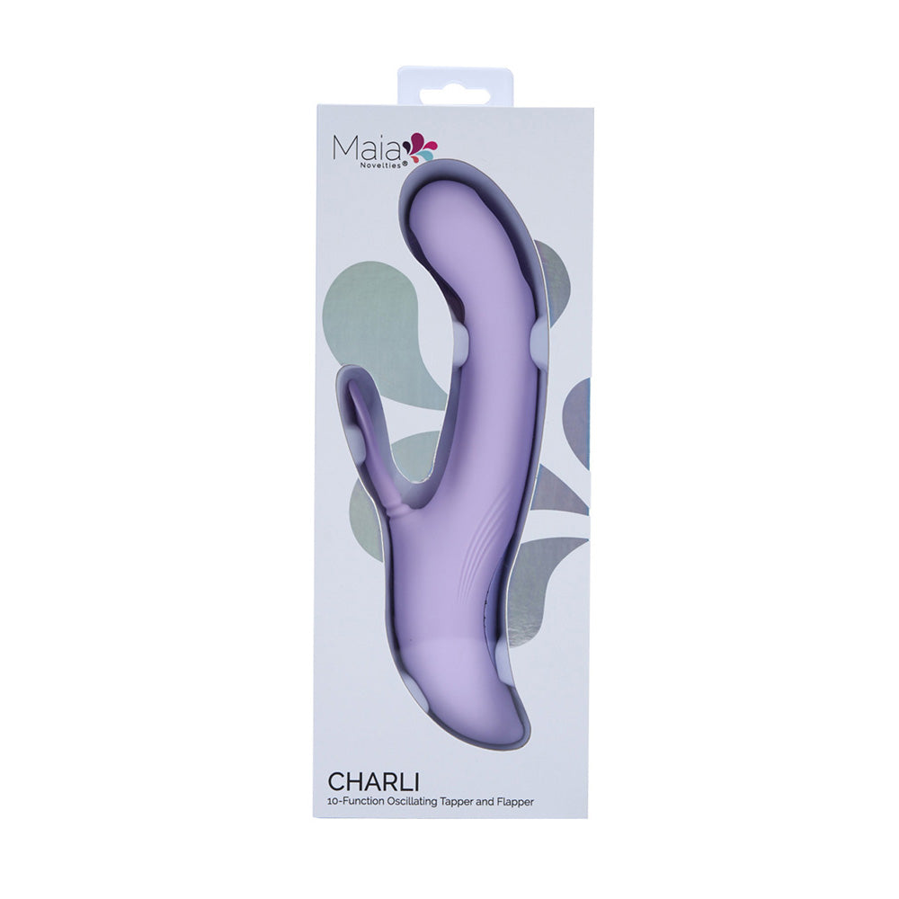 Maia Charli – USB Rechargeable 22.9cm Flapping and Tapping Rabbit Vibrator
