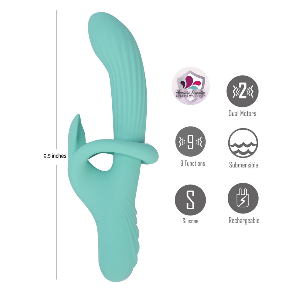 Maia Tenley – Luxury 24.1 cm USB Rechargeable Gyrating Rabbit Vibrator