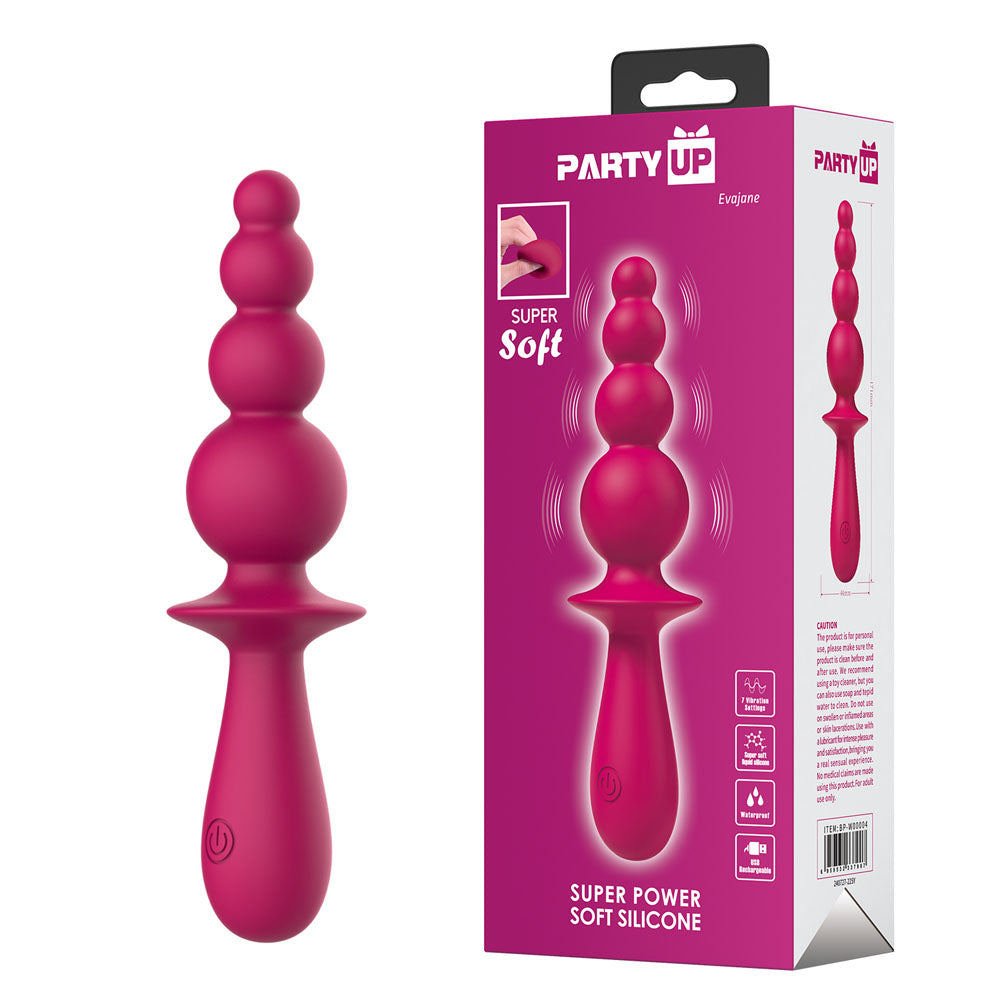 Party Up Evajane 17.1 Centimeter Beaded Vibrator
