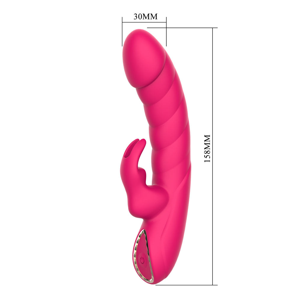 Party Up Monica – USB Rechargeable Waterproof 15.8 cm Rabbit Vibrator