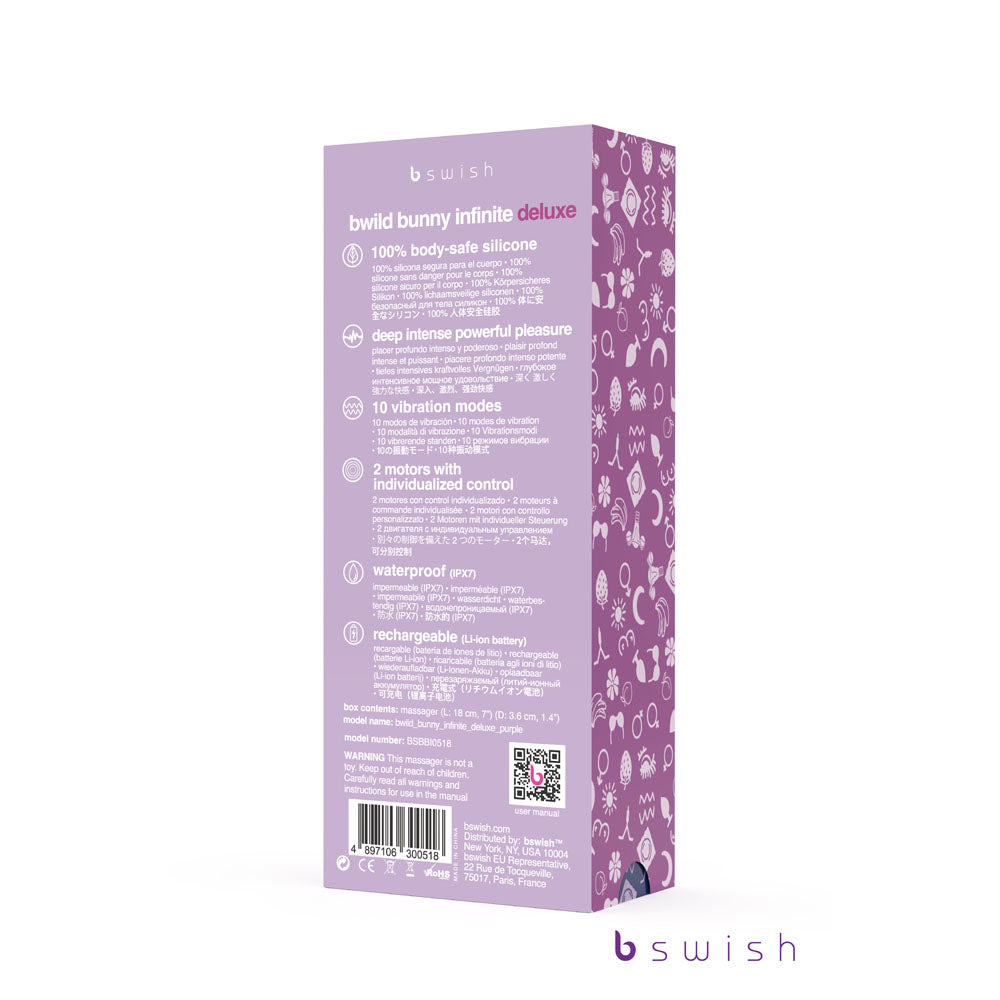 Bwild Bunny Infinite Deluxe 19.3 cm Rabbit Vibrator