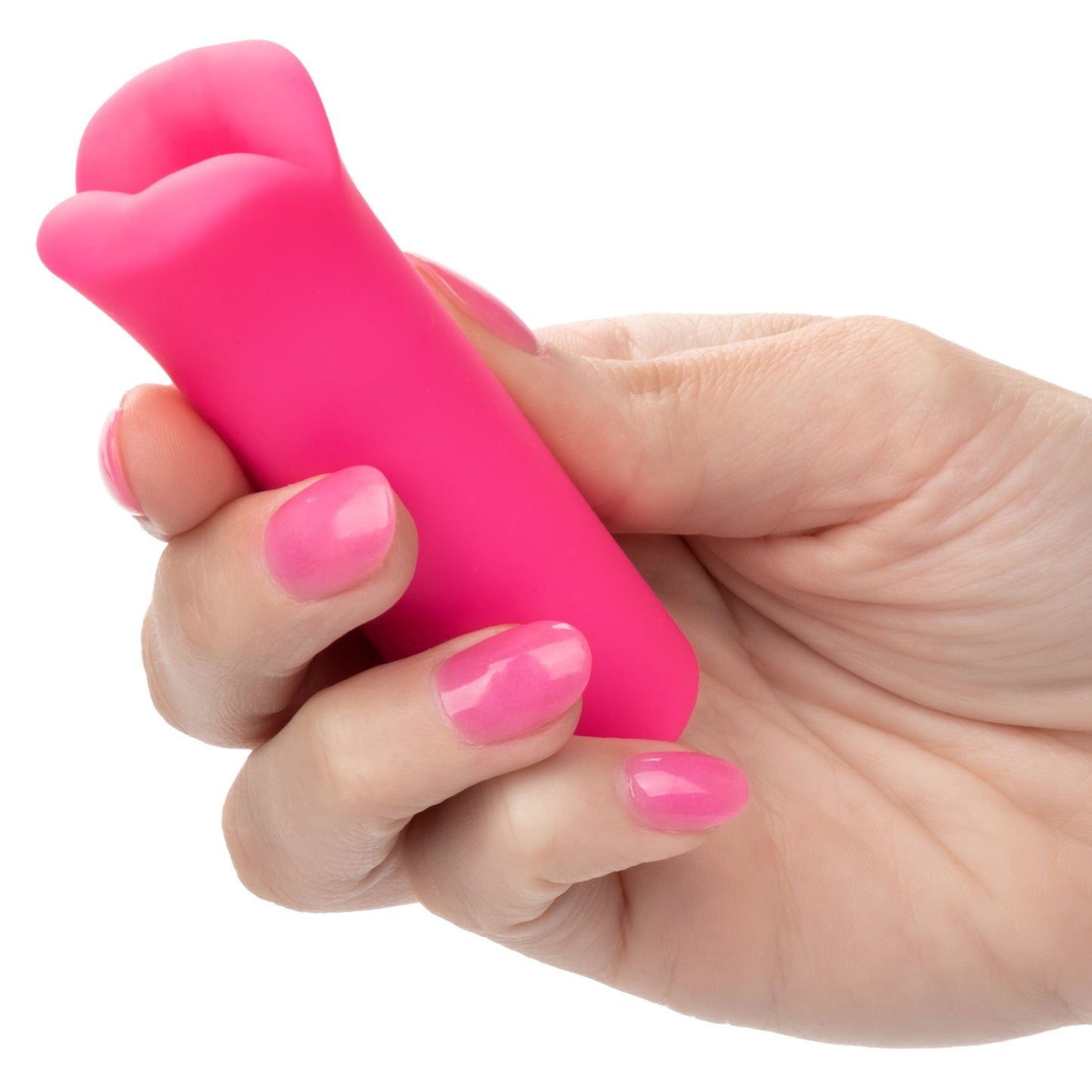 Kyst Lips Mini Massager Pink Silicone Bullet with 10 Vibration Functions