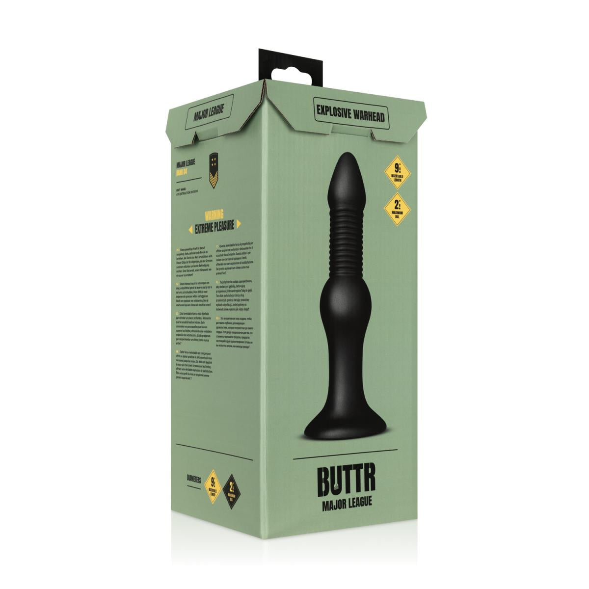 BUTTR Explosive Warhead – 25cm Insertable Firm Anal Dildo