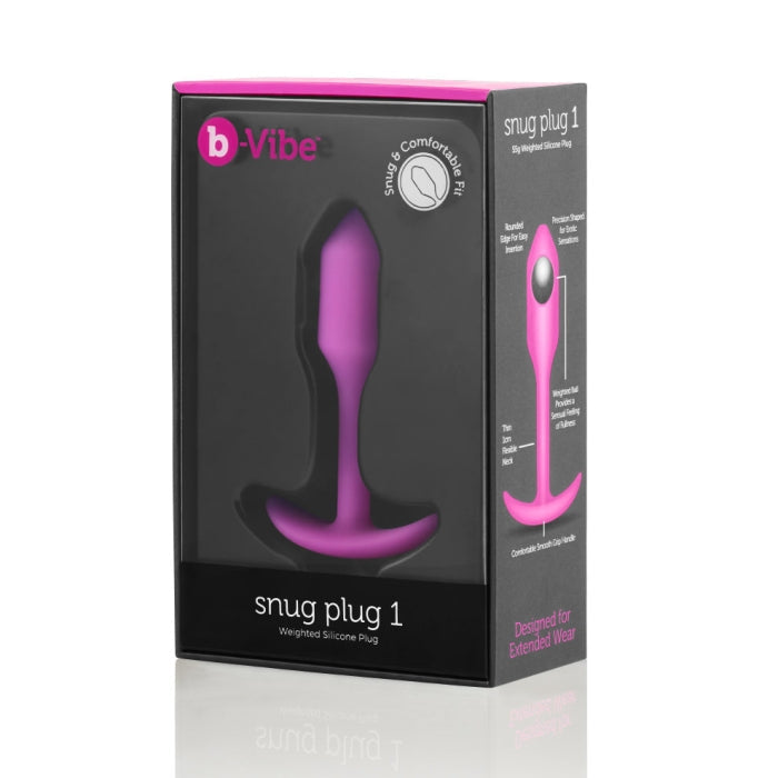 b-Vibe Snug Plug 1 – 55 Gram Weighted Butt Plug