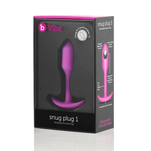 b-Vibe Snug Plug 1 – 55 Gram Weighted Butt Plug