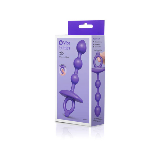 b-Vibe Butties Zip Silicone – Slim Silicone Anal Beads