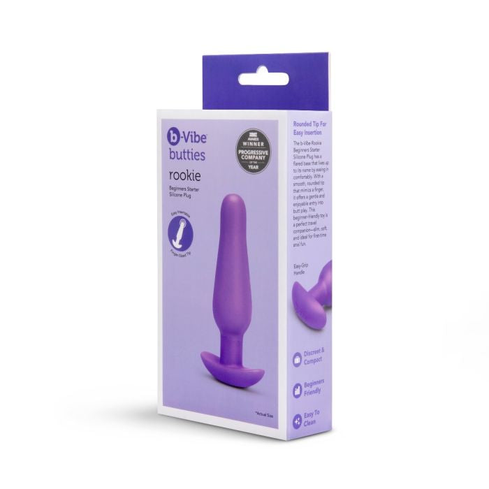 b-Vibe Butties Rookie Starter (Silicone) – Slim Beginner Butt Plug