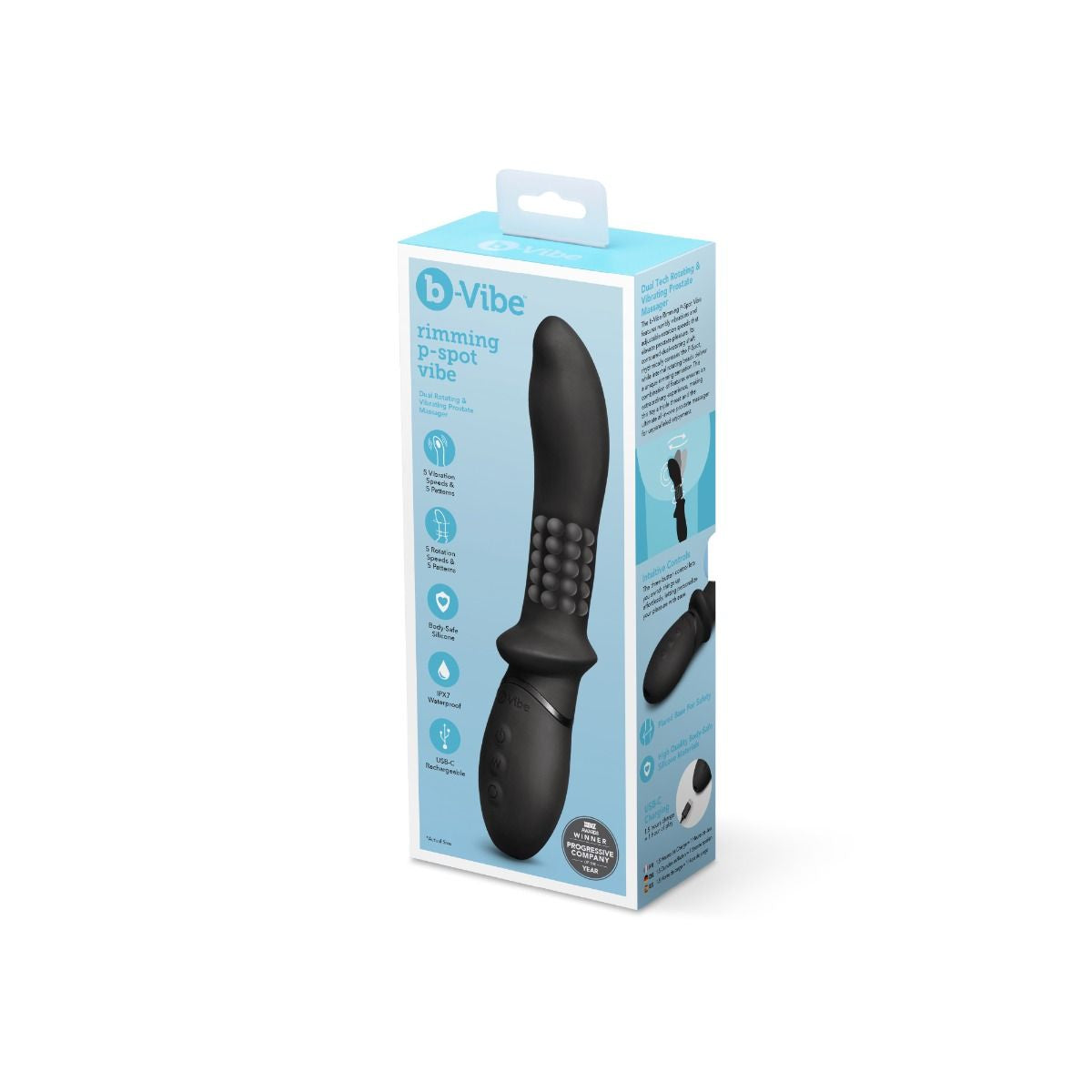 b-Vibe Rimming P-Spot Vibe – Ergonomic Vibrating P-Spot Vibrator