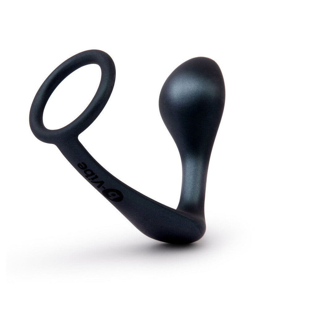 b-Vibe Ringer (Black) – Adjustable Cock Ring and Plug