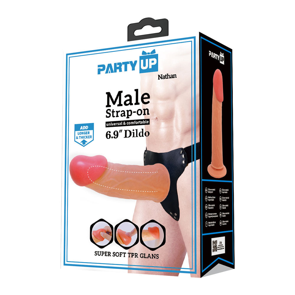 Party Up Nathan Hollow Strap-On 17.5 cm 7" Inch
