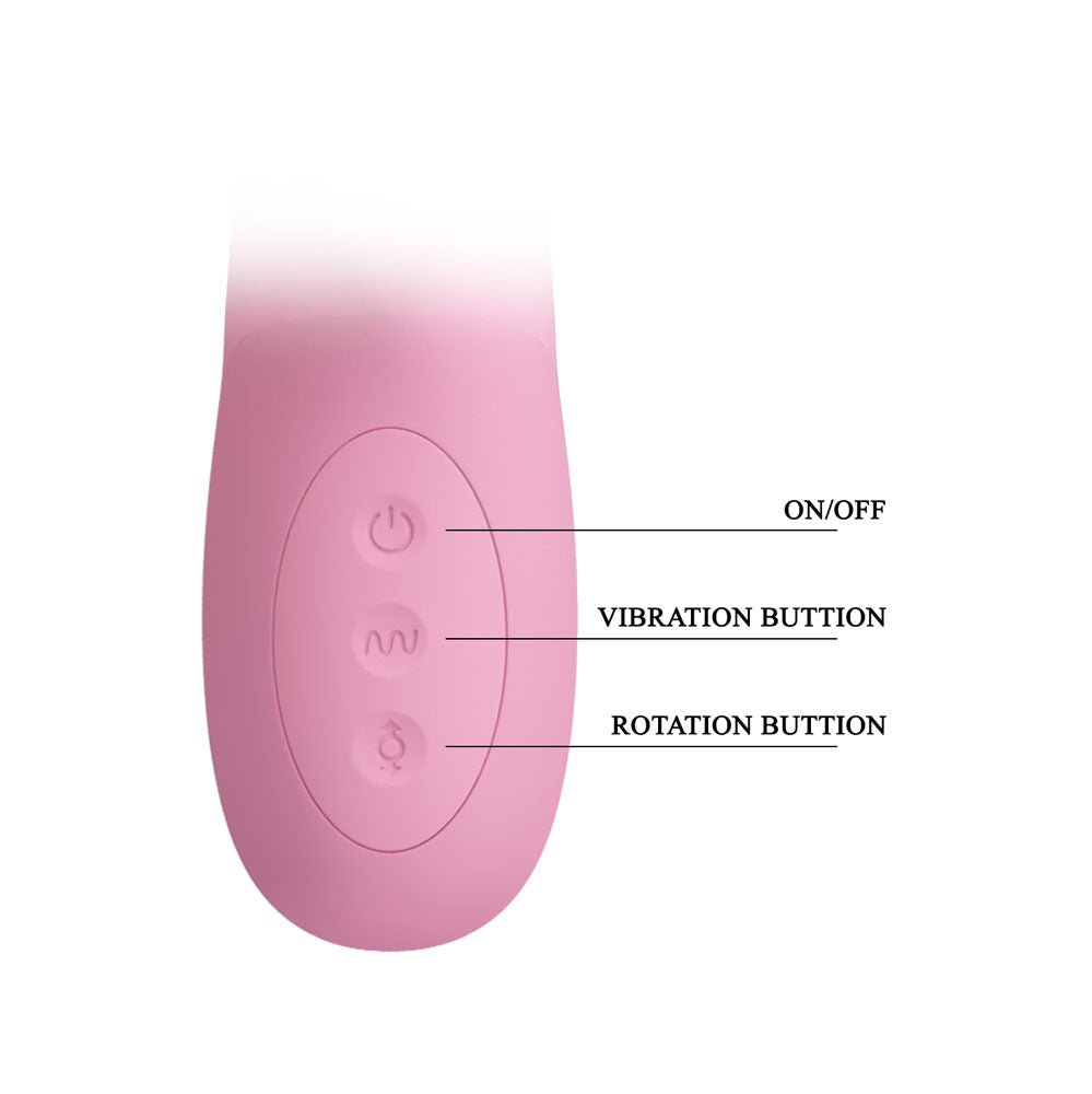 Party Up Dean Wavy Rotation Vibe 23.8 cm Rotating Rabbit Vibrator