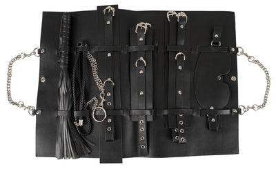 Bad Kitty Fetish Bag Black 11-Piece Polyurethane Fetish Set
