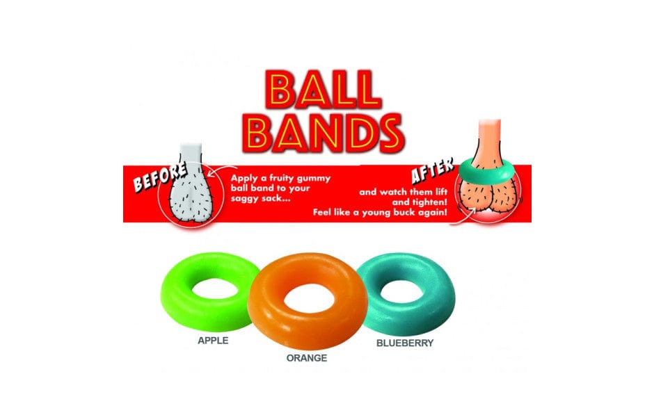 Ball Bands Gummy (Apple Orange Blueberry) – Edible Cock Ring