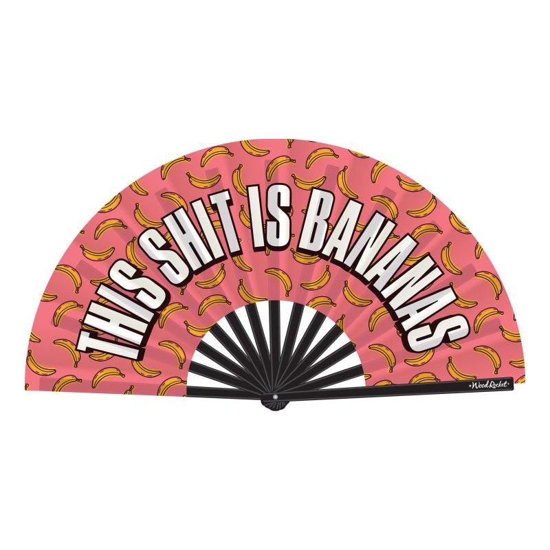 Banana Print Folding Fan