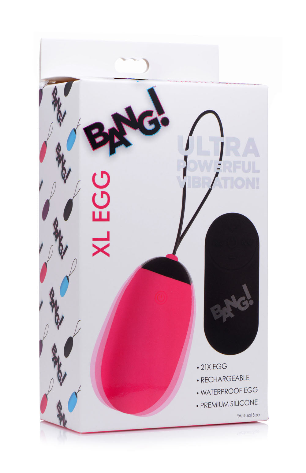 Bang XL Silicone Vibrating Egg 3.1 Inch with Remote