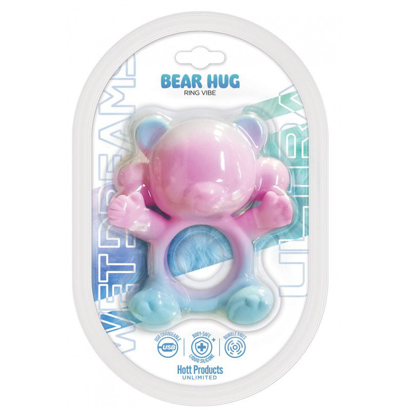Bear Hug Ultra Vibrating Cock Ring with 20 Frequencies Charge