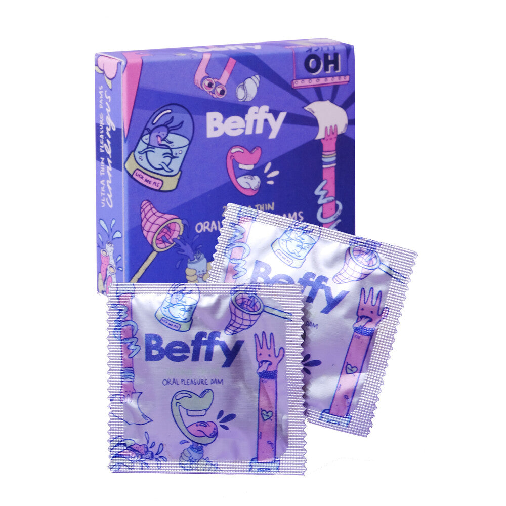 Beffy Ultra Thin Oral Pleasure Dams 2 Pieces – Protective Oral Dams