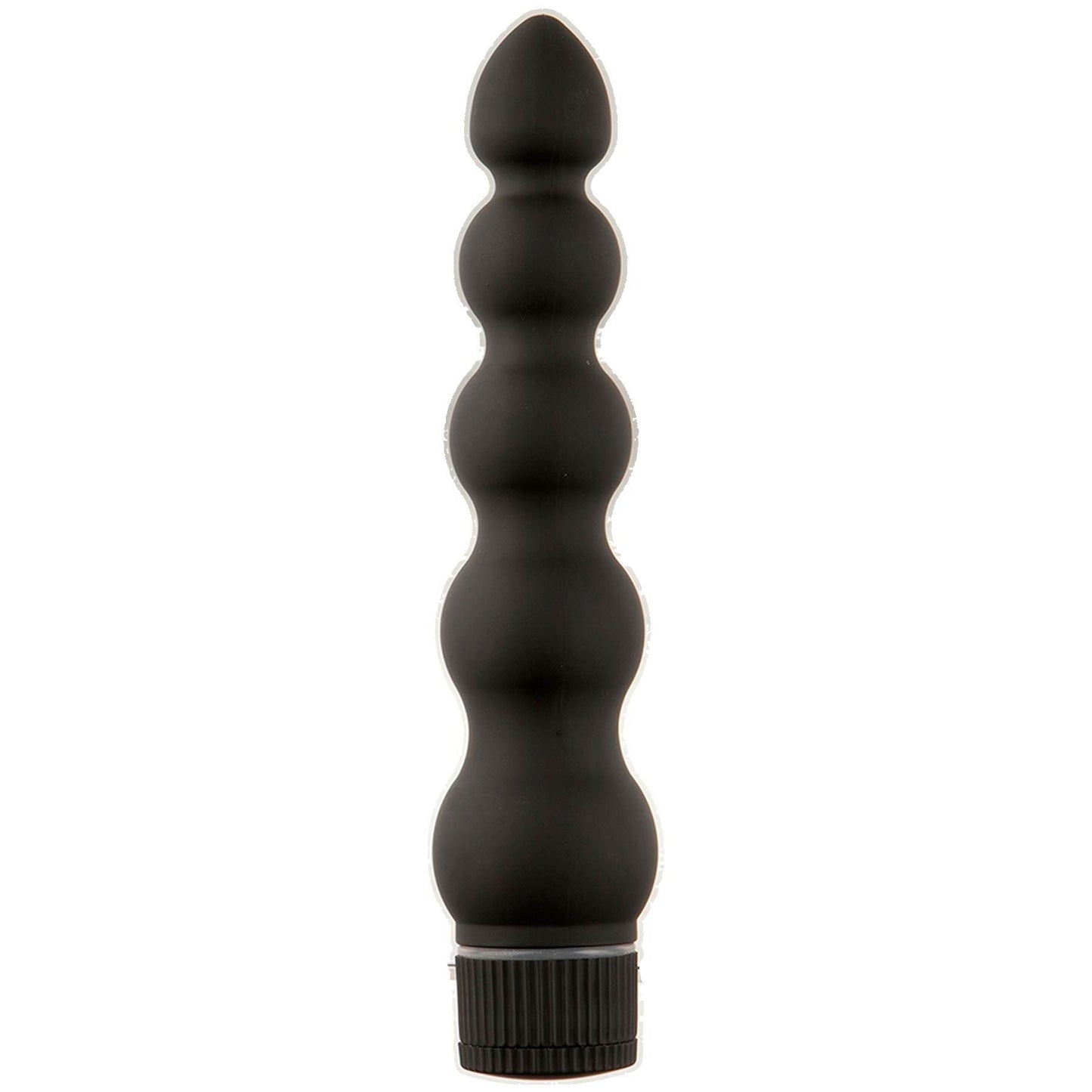 Black Magic Ribbed 7 Inch Vibrator for G-Spot and Clitoral Use