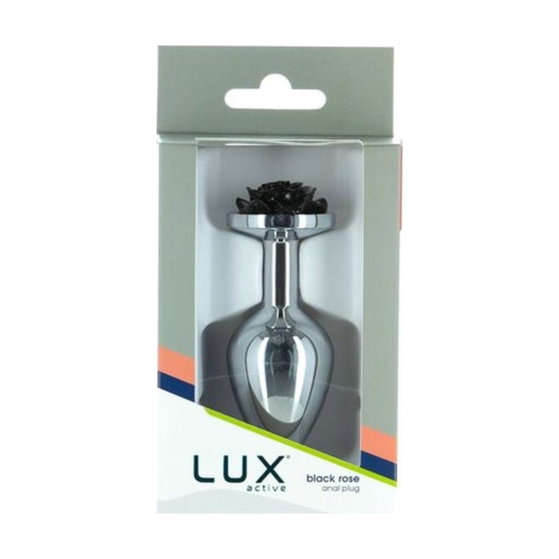 Black Rose 3 Inch Metal Butt Plug