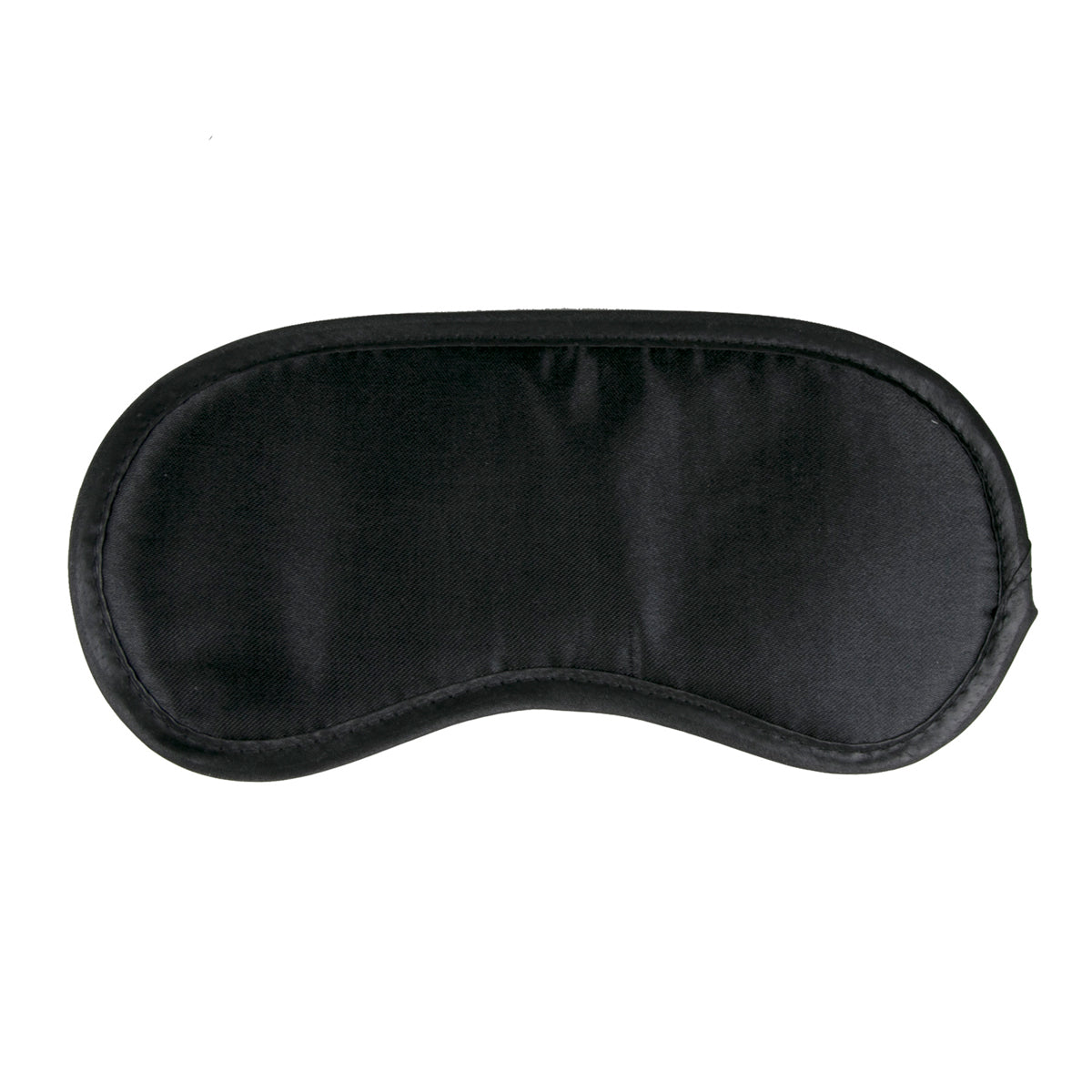 Black Satin Eye Mask for Sensory Deprivation and Intimacy