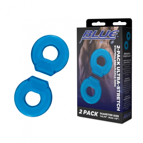 Blue Line 2-Pack Ultra-Stretch Stamina Endurance Ring 0.75 Inch Diameter